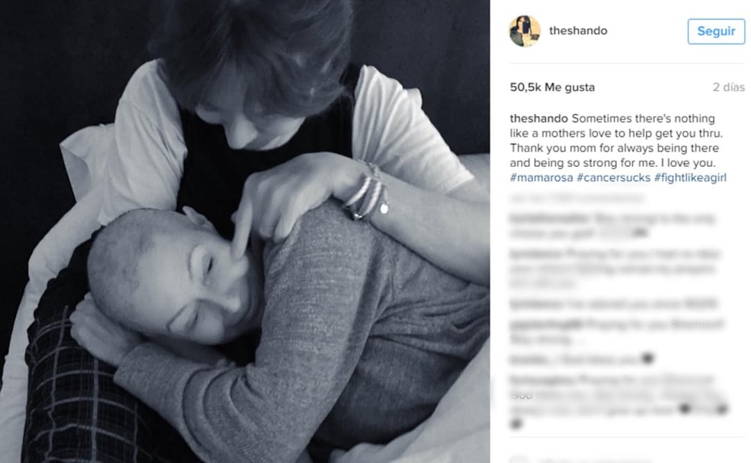 El año pasado le fue diagnosticado cáncer FOTO: INSTAGRAM