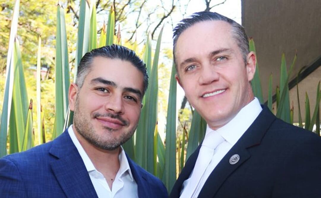 Omar García Harfuch y Adrián Rubalcava. Foto: @OHarfuch