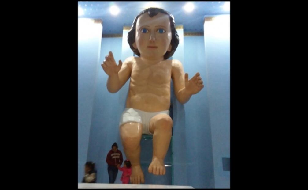 Instalan niño Dios de más de 6 metros en Zóquite, Zacatecas