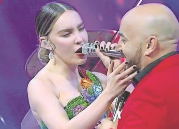 Trolean a Lupillo Rivera en estadio y ponen a Belinda en la 'kiss cam'