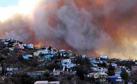 Incendio en Chile destruye 50 viviendas