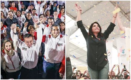 Riñen Barrales y Mikel en primer día de campañas