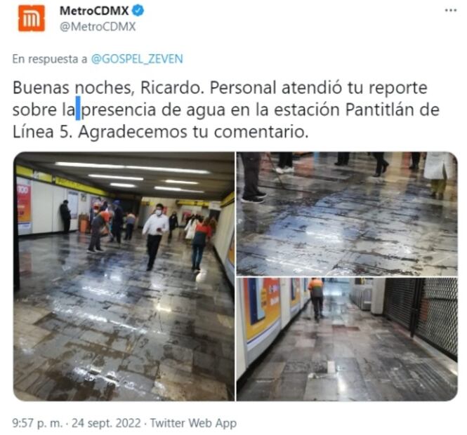 VIDEOS: Lluvia deja encharcamientos e inundaciones en paradero Pantitlán del Metro CDMX 
