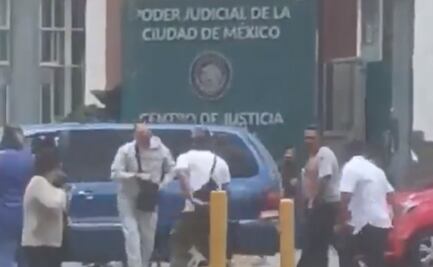 Riña desata balacera afuera de instalaciones del Poder Judicial CDMX, VIDEO