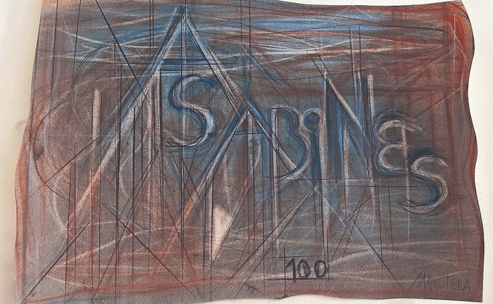 A Sabines, de Gabriel Macotela (Pastel sobre papel). Foto: Cultura en bicicleta