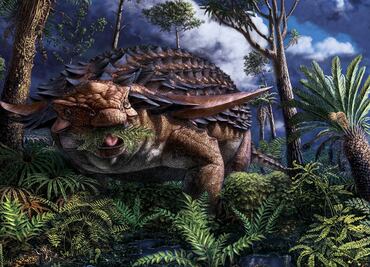 El último banquete de un dinosaurio de mil 300 kilos, al descubierto