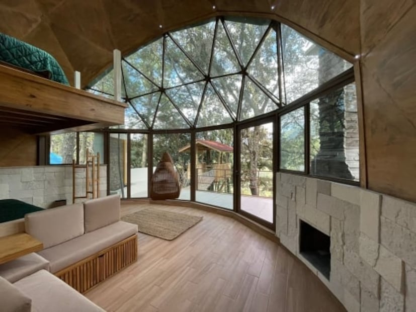 Así es el nuevo glamping de Zacatlán con puentes colgantes