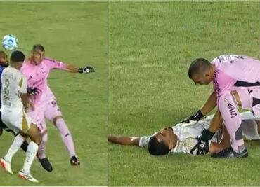 Joaquim Pereira sufrió una conmoción cerebral ante Mazatlán; tuvo un brutal choque con Nahuel Guzmán