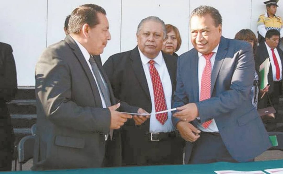 Jorge Alvarado Galicia (der.) ya había ocupado el cargo de alcalde de Milpa Alta. Foto: ARCHIVO EL UNIVERSAL