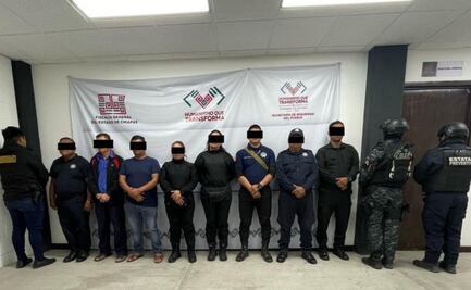 Detienen a 8 policías municipales en Tuxtla Gutiérrez, Chiapas; agredieron a elementos estatales