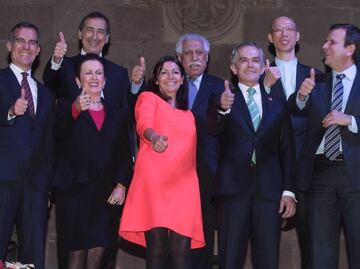 Blindan CDMX por visita de líderes