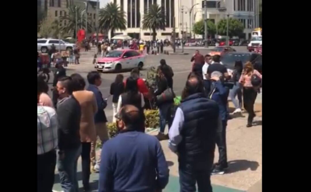 Foto: Así los capitalinos se resguardaron tras escuchar la alerta sísmica