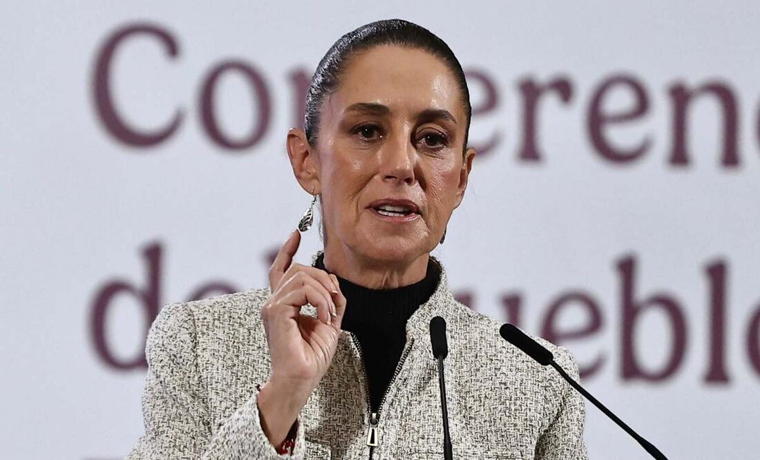 Conferencia del pueblo con la presidenta Claudia Sheinbaum en Palacio Nacional. Foto: Berenice Fregoso / EL UNIVERSAL