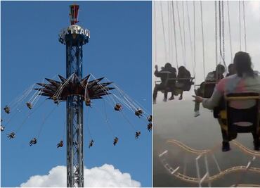 Six Flags: ¿Cómo es el Supergirl Sky Flight, atracción que causó terror tras fuertes lluvias en CDMX?