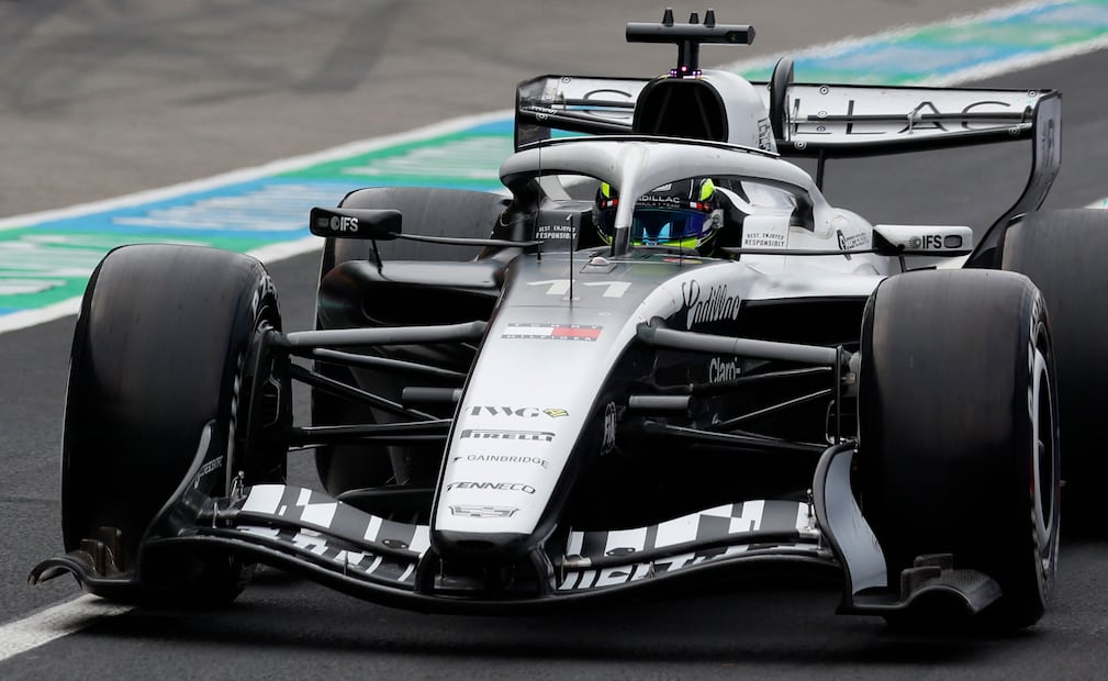Sergio Pérez con Cadillac, durante la carrera del Gran Premio de Japón - Foto: AFP