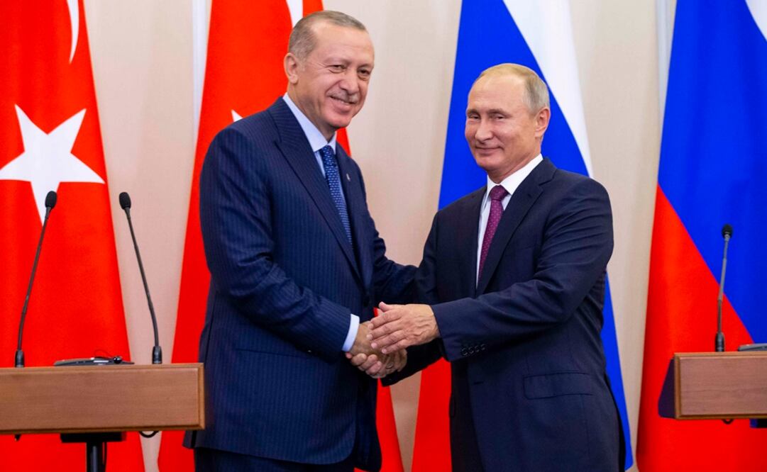 El presidente de Rusia, Vladímir Putin, y su colega turco, Recep Tayyip Erdogan, durante una reunión en Sochi (Foto: Reuters)