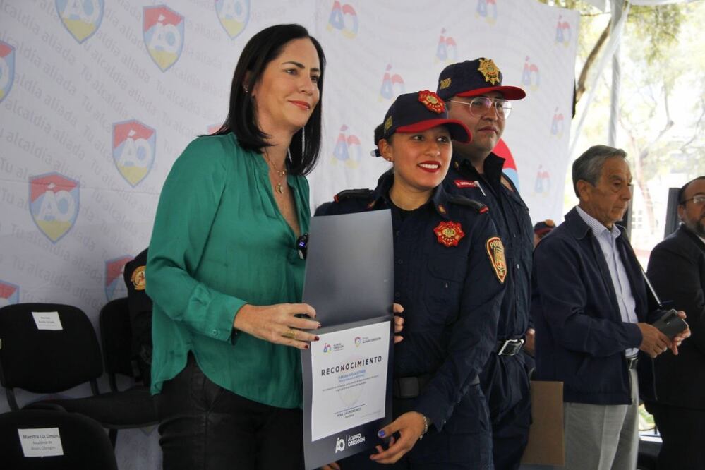 La alcaldesa de Álvaro Obregón, Lía Limón, aseguró que los resultados son producto de una estrategia como Blindar AO. Foto: Especial