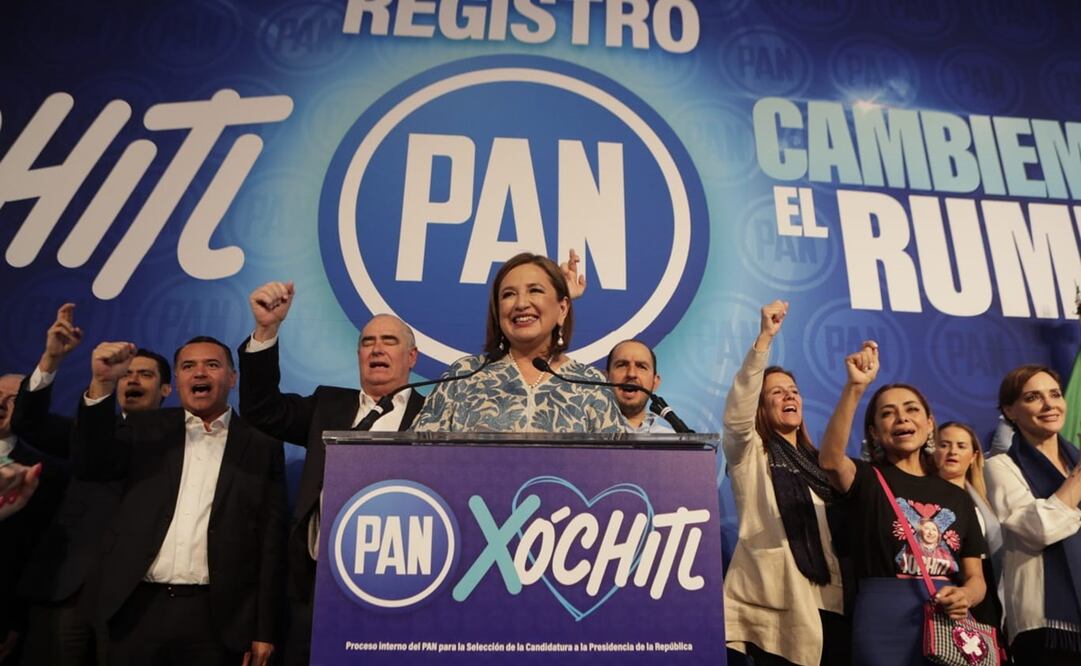 “¡La vamos a alcanzar y vamos a arrasar!”, dijo la panista sobre Claudia Sheinbaum. Foto: Gabriel Pano / EL UNIVERSAL