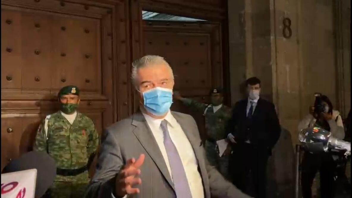 Al término de una reunión con el presidente López Obrador, el presidente de la Concamin, Francisco Cervantes, dijo que se elimina el intsourcing. FOTO: Especial