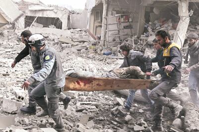 Bombardeos en Siria dejan 250 muertos