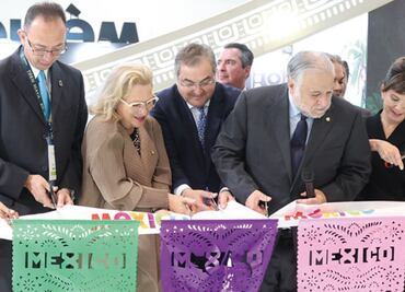 Inauguran pabellón del Tren Maya en Londres; asiste el secretario de Turismo, Miguel Torruco