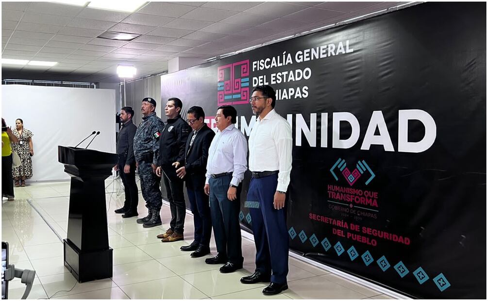 El Fiscal de Chiapas, Jorge Luis Llaven declaró que hasta este momento no hay investigación contra el alcalde Mario Antonio Guillén Domínguez (19/12/2024). Foto: Especial