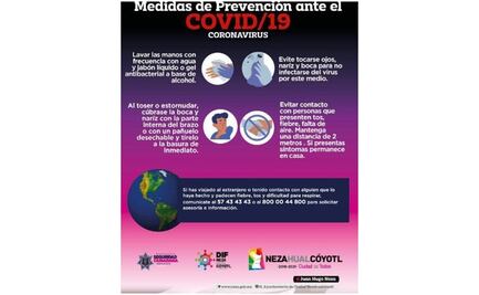 Por coronavirus, Neza cancela eventos cívicos, culturales y deportivos oficiales