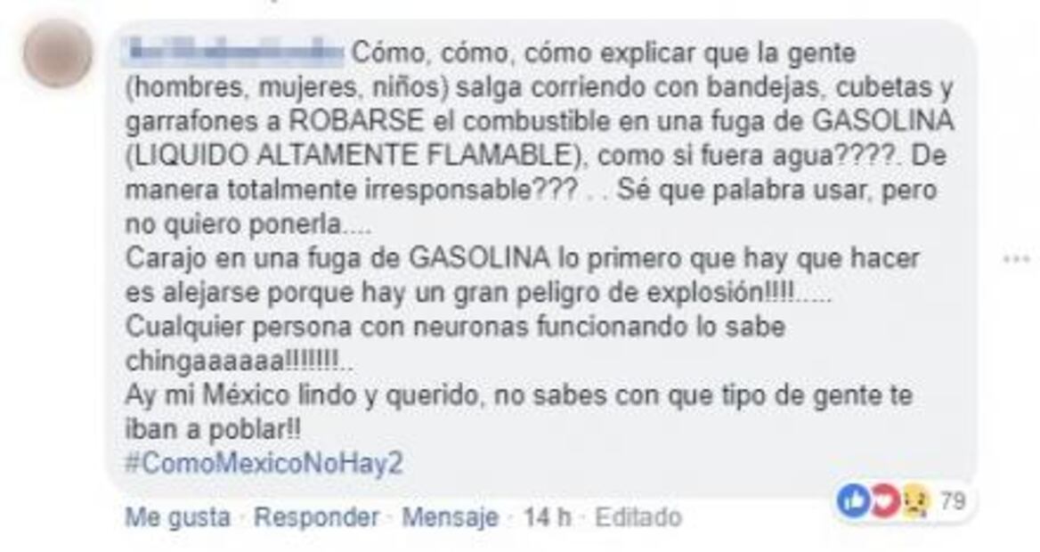 Explosión en Hidalgo divide opiniones en redes sociales