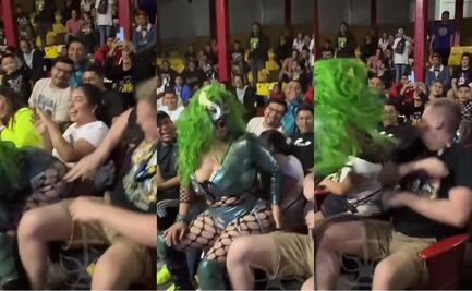 VIDEO: La luchadora Sadika golpea al aficionado que la “manoseó” en una función