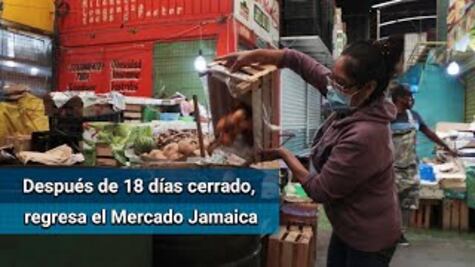Mercado Jamaica reinicia actividades