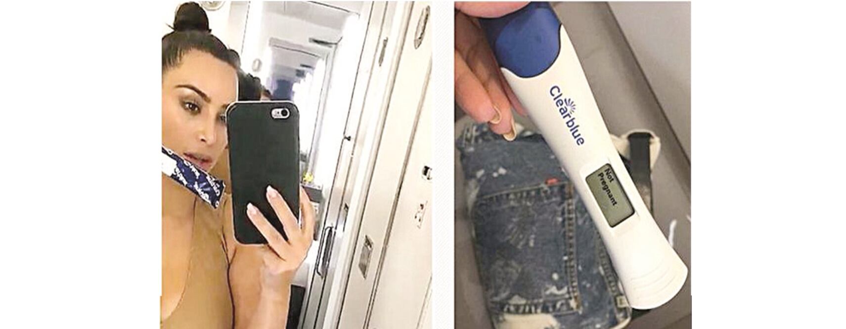 La socialité sufrió un ataque de pánico al pensar que podría ser mamá de nuevo, pues tituló su foto: “Panic attack” (INSTAGRAM)