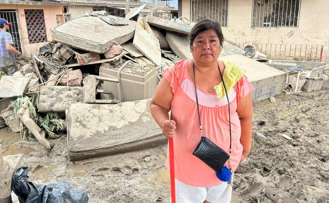 Melina Cruz Vera lleva casi una semana intentando regresar a su casa. Foto: Especial.