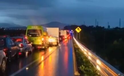 Choque múltiple en la autopista México-Tuxpan deja 5 heridos