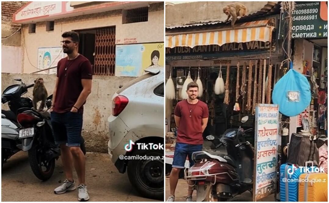 El creador de contenido Camilo Duque suele mostrar en redes sociales sus viajes. Foto: TikTok @camiloduque.z