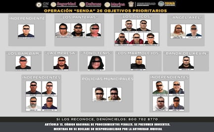 Operación Senda golpea al robo de carga en Edomex; detienen a 26 objetivos prioritarios
