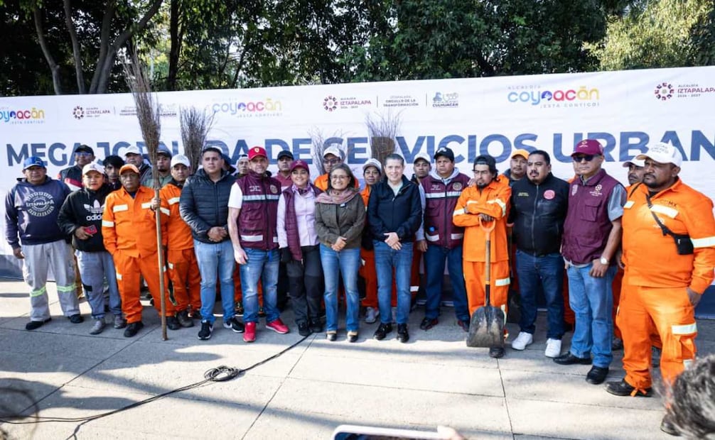 Alcaldías Iztapalapa y Coyoacán realizan Mega Jornada de Servicios Urbanos.
Foto: Especial.