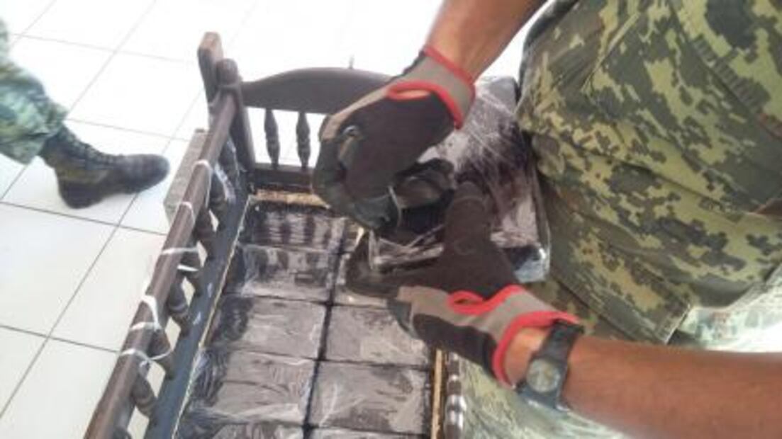 Decomisan cocaína transportada en una cuna en Tamaulipas