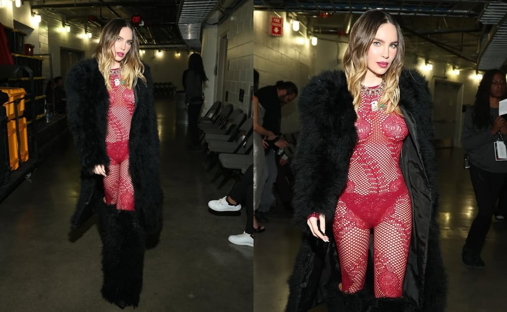 Un look rojo de impacto. Foto: Instagram @belindapop