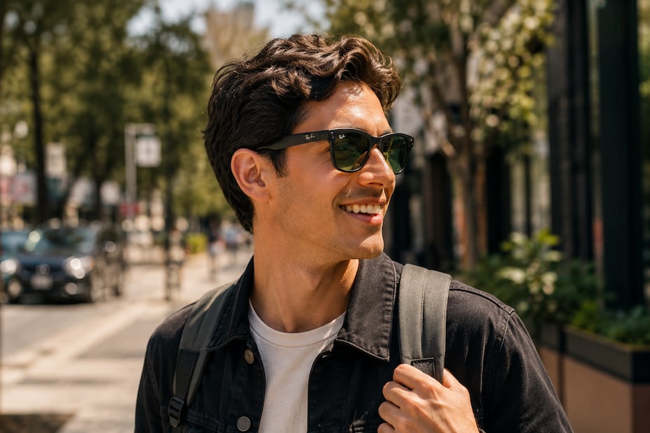 Los lentes Ray-Ban Meta son un accesorio que va más allá de su función tradicional. Foto: Generada con IA