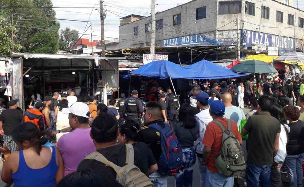 Cerca de las cuatro de la tarde primero se escucharon detonaciones en la parte trasera de la zona de las carnicerías. Foto: Especial