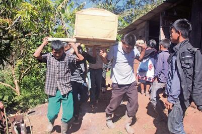 Hambre y frío matan a ocho desplazados en Chiapas