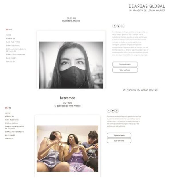 Una obra de Lorena Wolffer registra cómo viven las mujeres la pandemia