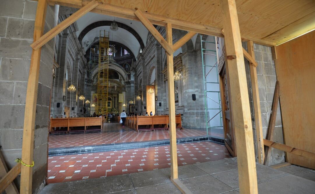 Catedral de Tenancingo afectada por el sismo del 19 de septiembre. Foto: Archivo EL UNIVERSAL