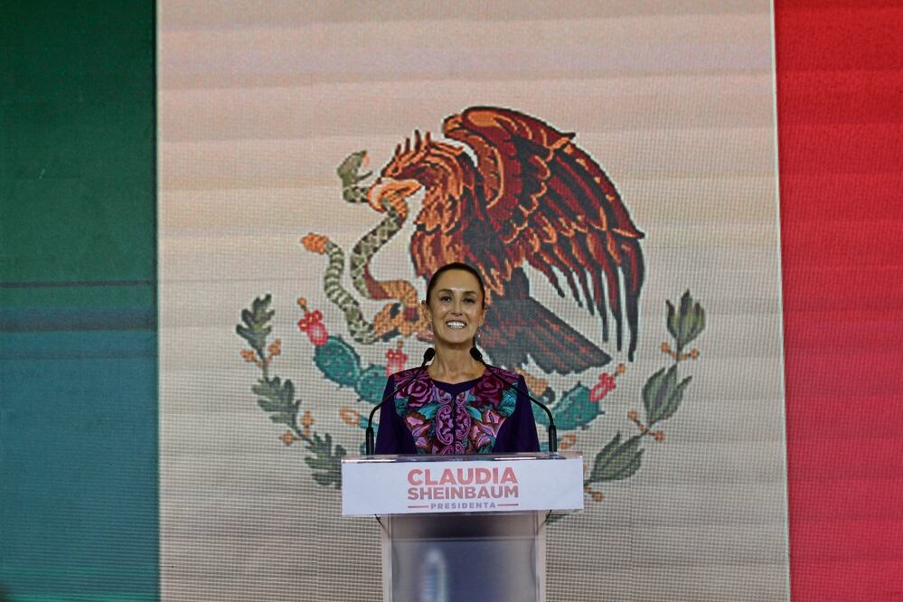 Claudia Sheinbaum destaco que se convertirá en la primer mujer presidenta en 200 años de la República Mexicana Foto: Francisco Rodríguez EL UNIVERSAL