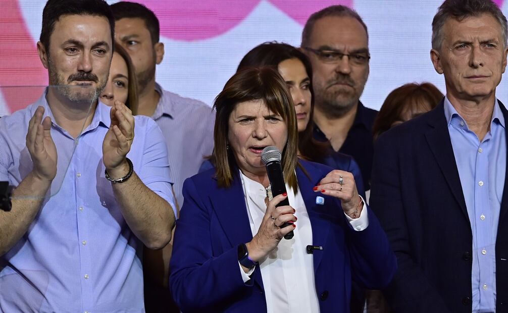 La candidata Patricia Bullrich, de Juntos por el Cambio, participa en un acto tras los resultados de la primera vuelta de las elecciones argentinas, en Buenos Aires (Argentina). EFE/ Matias Martin Campaya