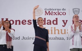 Tras reunión con Maru Campos, Sheinbaum llama a defender la patria; "a México le ha costado muchas vidas ser un país independiente", dice