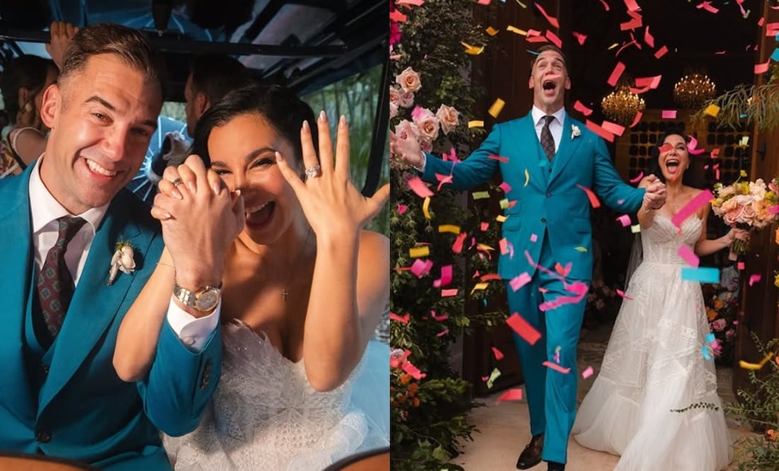 Martha Higareda y Lewis Howes vivieron una romántica boda. Foto: Instagram oficial.