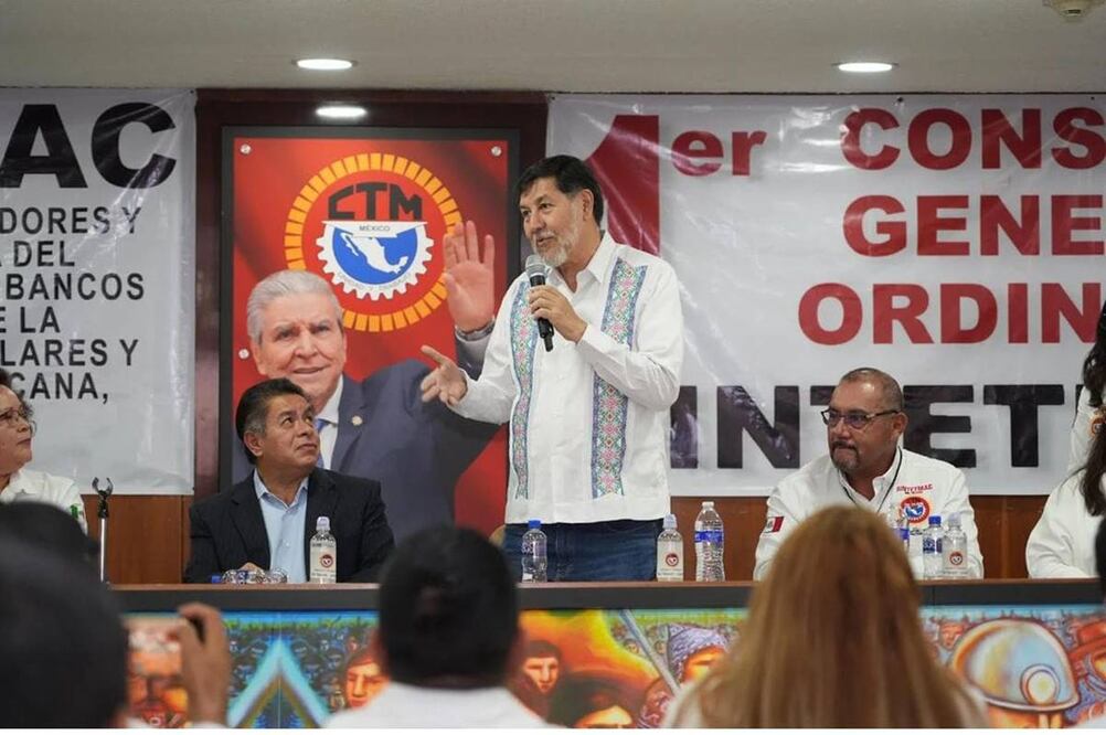 Gerardo Fernández Noroña en la CTM. Foto: Especial