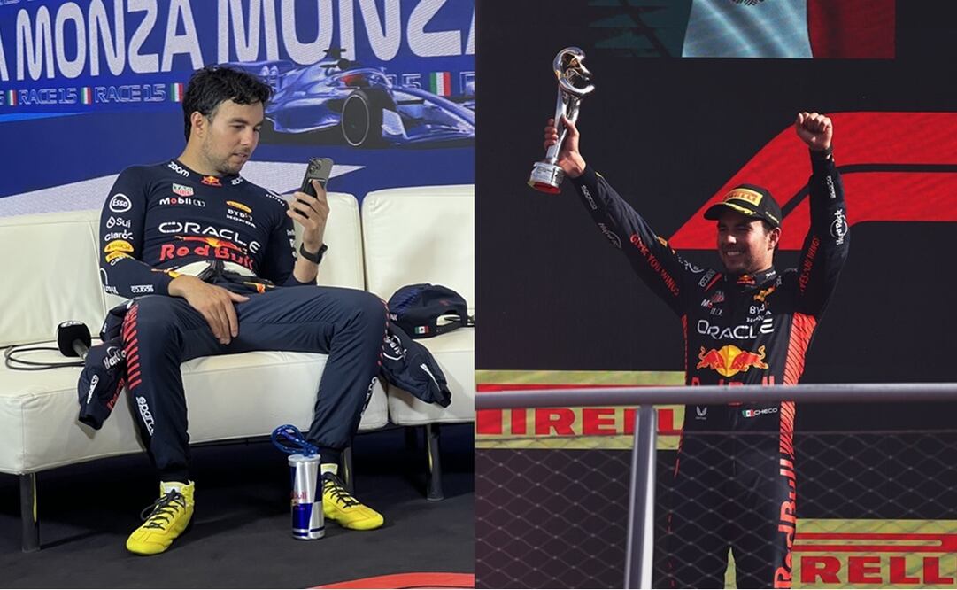 Checo Pérez fue captado durante un emotivo momento en el Gran Premio de Italia - Foto: Especial