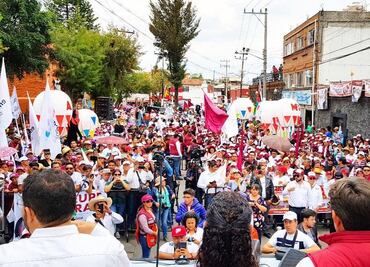Ve Sheinbaum contradicción de candidato del Frente tras hallazgo de despensas